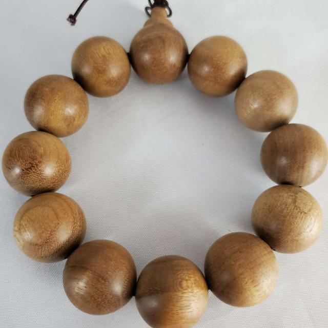 込み★男女兼用★木(ウッド)丸玉ブレスレット★20mm★約18p★ < 男性アクセサリー/時計  込み★男女兼用★木(ウッド)丸玉ブレスレット★20mm★約18p★ < 男性アクセサリー/時計の