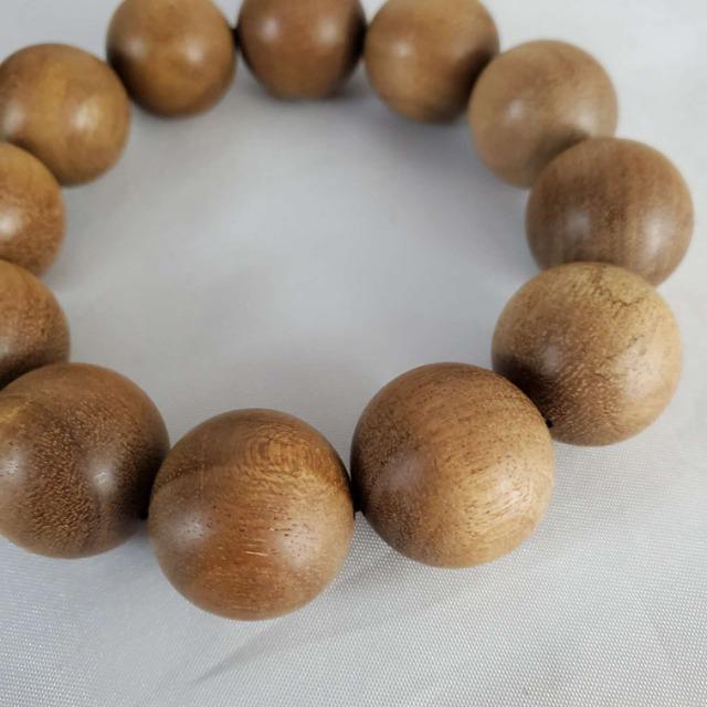込み★男女兼用★木(ウッド)丸玉ブレスレット★20mm★約18p★ < 男性アクセサリー/時計  込み★男女兼用★木(ウッド)丸玉ブレスレット★20mm★約18p★ < 男性アクセサリー/時計の