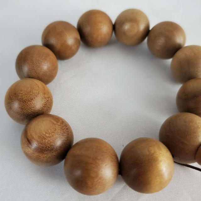 込み★男女兼用★木(ウッド)丸玉ブレスレット★20mm★約18p★ < 男性アクセサリー/時計  込み★男女兼用★木(ウッド)丸玉ブレスレット★20mm★約18p★ < 男性アクセサリー/時計の