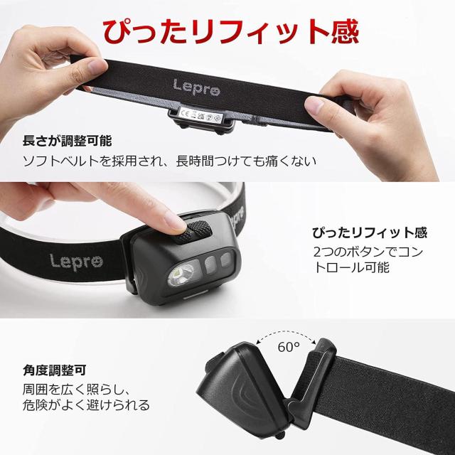 ヘッドランプ LED ヘッドライト 充電式 センサー付き < レジャー/スポーツ ヘッドランプ LED ヘッドライト 充電式 センサー付き < レジャー/スポーツの