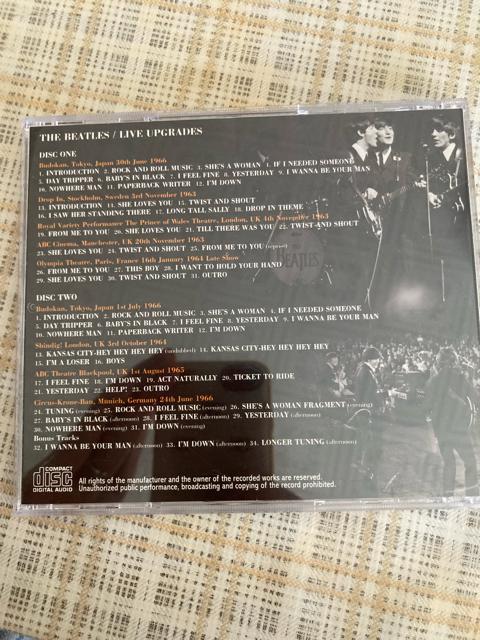 限定NO入!輸入盤 2枚組 THE BEATLES - LIVE UPGRADES【値下げ】 < タレントグッズ  限定NO入!輸入盤 2枚組 THE BEATLES - LIVE UPGRADES【値下げ】 < タレントグッズの