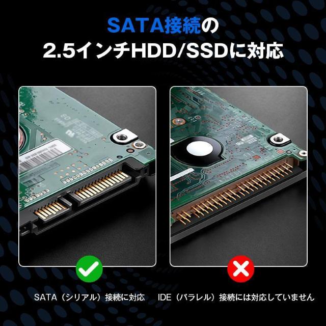 外付けハードディスクケース 2.5インチ HDD/SSD対応 USB3.0 高速転送 電源不要 薄型 軽量 ポータブル ケース < PC本体/周辺機器 外付けハードディスクケース 2.5インチ HDD/SSD対応 USB3.0 高速転送 電源不要 薄型 軽量 ポータブル ケース < PC本体/周辺機器の