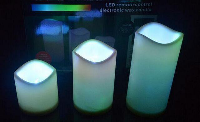 リモコン LEDイルミネーション キャンドルライト 12色 3個 < インテリア/ライフ  リモコン LEDイルミネーション キャンドルライト 12色 3個 < インテリア/ライフの