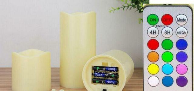 リモコン LEDイルミネーション キャンドルライト 12色 3個 < インテリア/ライフ  リモコン LEDイルミネーション キャンドルライト 12色 3個 < インテリア/ライフの