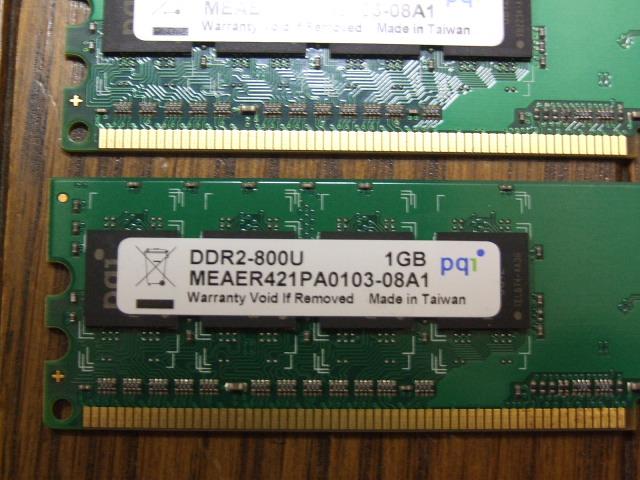 pqiDDR2-800U 1GBx2@ÁI  PC{/Ӌ@ 