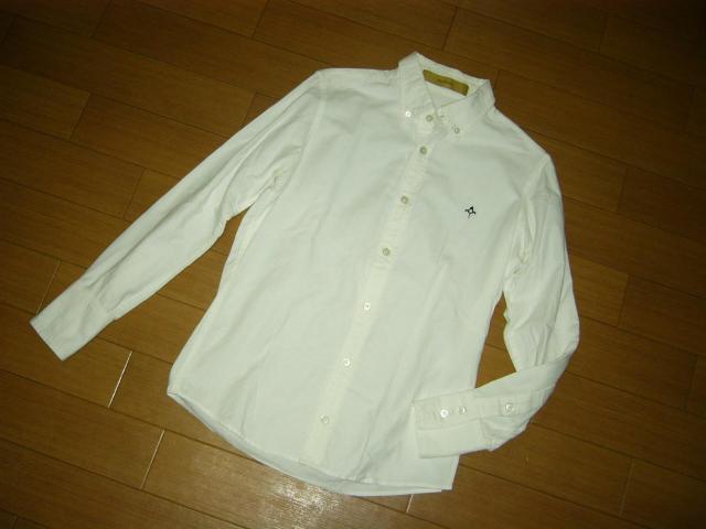 BACK BONE バックボーン  BDシャツ S 白 アイコンロゴLOGO長袖 < ブランド  BACK BONE バックボーン  BDシャツ S 白 アイコンロゴLOGO長袖 < ブランドの