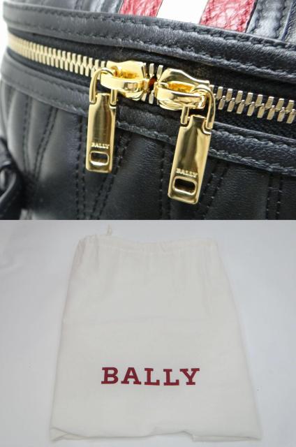 BALLY バリー Daffi キルティングレザー バックパック リュック ブラック<美品> < ブランド BALLY バリー Daffi キルティングレザー バックパック リュック ブラック<美品> < ブランドの