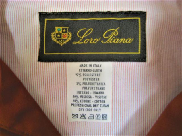 �C�^���[�������s�A�[�iLoro Piana�x�X�g �G���W�n�_�u���W�b�p�[ 40�� �� �u�����h�� 