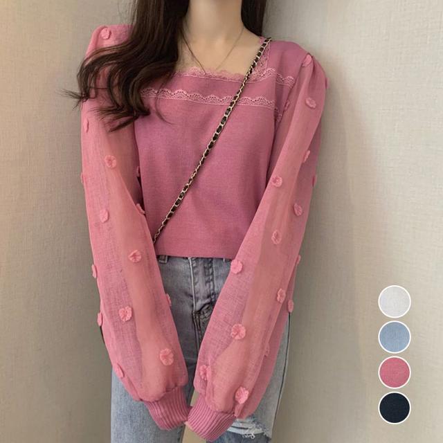 送料無料 新品 ニットブラウス 袖切り替えニットトップス < 女性ファッション  送料無料 新品 ニットブラウス 袖切り替えニットトップス  < 女性ファッションの