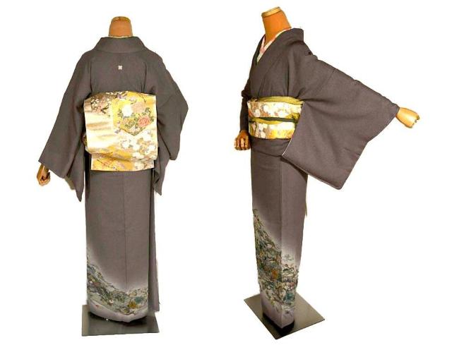 【最高峰】【未使用品】 日本画家・着物作家 彩天目織【霜鳥忍】 特許染織 1つ紋 色留袖 身丈167cm 裄丈67cm T3369 < 女性ファッション  【最高峰】【未使用品】 日本画家・着物作家 彩天目織【霜鳥忍】 特許染織 1つ紋 色留袖 身丈167cm 裄丈67cm T3369 < 女性ファッションの