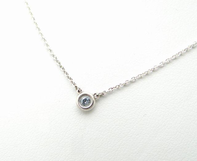 ティファニー カラー バイザヤード アクアマリン ペンダント ネックレス SV925<USED>【送料無料】 < ブランド ティファニー カラー バイザヤード アクアマリン ペンダント ネックレス SV925<USED>【送料無料】 < ブランドの