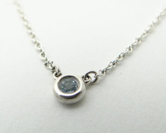 ティファニー カラー バイザヤード アクアマリン ペンダント ネックレス SV925<USED>【送料無料】 < ブランド ティファニー カラー バイザヤード アクアマリン ペンダント ネックレス SV925<USED>【送料無料】 < ブランドの