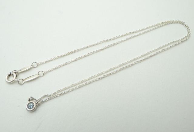 ティファニー カラー バイザヤード アクアマリン ペンダント ネックレス SV925<USED>【送料無料】 < ブランド ティファニー カラー バイザヤード アクアマリン ペンダント ネックレス SV925<USED>【送料無料】 < ブランドの