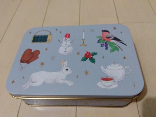 うさぎ柄缶 スクエア インテリア雑貨 クリスマス < 女性ファッション  うさぎ柄缶 スクエア インテリア雑貨 クリスマス  < 女性ファッションの