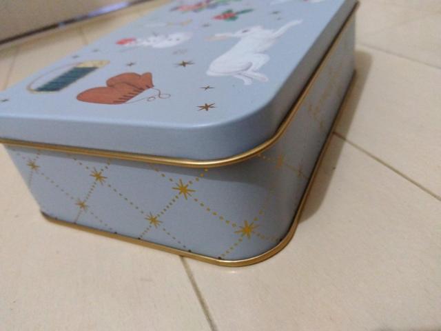 うさぎ柄缶 スクエア インテリア雑貨 クリスマス < 女性ファッション  うさぎ柄缶 スクエア インテリア雑貨 クリスマス < 女性ファッションの