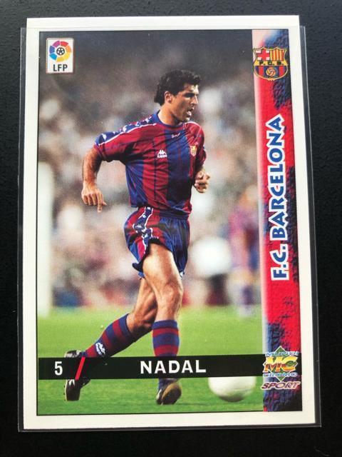 1998MUNDI・CROMO/NO-5・FCバルセロナ・ミゲル・アンヘル・ナダル < トレーディングカード  1998MUNDI・CROMO/NO-5・FCバルセロナ・ミゲル・アンヘル・ナダル  < トレーディングカードの