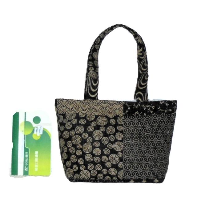 ◆ちょっと持ちお散歩ミニバッグ◆Japanesque和柄◆青海波・とんぼ・麻の葉・渦巻 < 女性ファッション ◆ちょっと持ちお散歩ミニバッグ◆Japanesque和柄◆青海波・とんぼ・麻の葉・渦巻 < 女性ファッションの