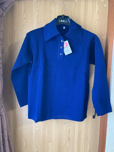 2096.未使用☆襟付きトップス☆トリアセテート☆紺/ネイビー☆サイズL < 女性ファッション 2096.未使用☆襟付きトップス☆トリアセテート☆紺/ネイビー☆サイズL < 女性ファッションの