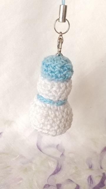 チビ雪だるま*編みぐるみ*ストラップ(水色) < ペット/手芸/園芸 チビ雪だるま*編みぐるみ*ストラップ(水色) < ペット/手芸/園芸の