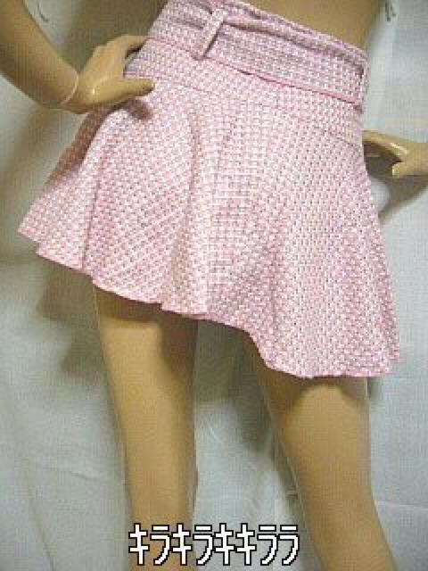 ●ロリ姫★リボンフリル・ヒラヒラ*ミニスカート<ピンクM> < 女性ファッション  ●ロリ姫★リボンフリル・ヒラヒラ*ミニスカート<ピンクM> < 女性ファッションの
