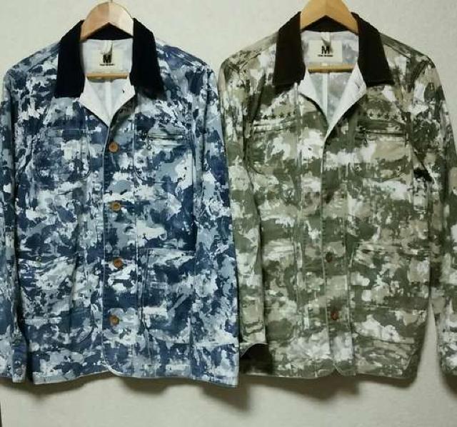 takuya着 M ハンドペイントカモカバーオールセット < 男性ファッション  takuya着 M ハンドペイントカモカバーオールセット  < 男性ファッションの