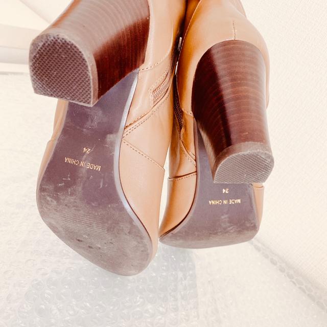 ブラウンモカショートブーツブーティー太ヒールチャンキーヒール < ブランド ブラウンモカショートブーツブーティー太ヒールチャンキーヒール < ブランドの