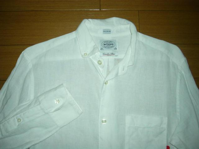 WTAPS ダブルタップス 薄手 ガーゼ調 シャツ S 白 リネン 麻 < ブランド  WTAPS ダブルタップス 薄手 ガーゼ調 シャツ S 白 リネン 麻 < ブランドの