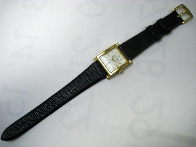 レディース ミラショーン mila schon 3針 新品 黒革バンド リザード < ブランド  レディース ミラショーン mila schon 3針 新品 黒革バンド リザード < ブランドの