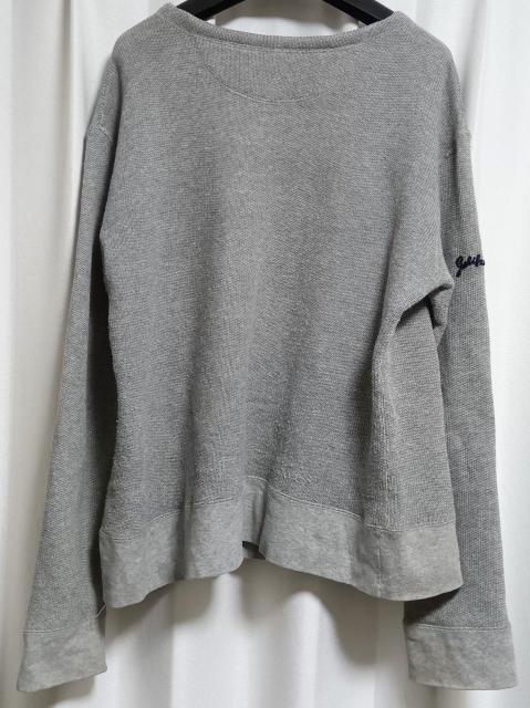 御来光 Gロゴ 裏起毛 ニット セーター Lサイズ グレー GOLIKE−O ゴライコウ アメカジ 古着屋 メンズ 中古 knit < 男性ファッション  御来光 Gロゴ 裏起毛 ニット セーター Lサイズ グレー GOLIKE−O ゴライコウ アメカジ 古着屋 メンズ 中古 knit < 男性ファッションの