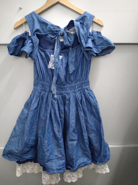 LIZ LISA☆ダンガリー肩あき半袖パフスリワンピ < ブランド LIZ LISA☆ダンガリー肩あき半袖パフスリワンピ < ブランドの