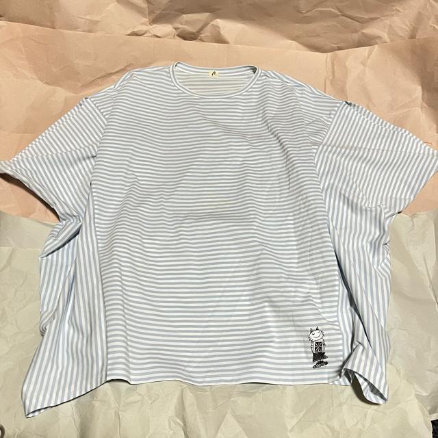 【β / ベータ】 オーバーサイズ / ボーダー ノースリーブ カットソー 9 刺繍 キャラクター < 女性ファッション 【β / ベータ】 オーバーサイズ / ボーダー ノースリーブ カットソー 9 刺繍 キャラクター < 女性ファッションの