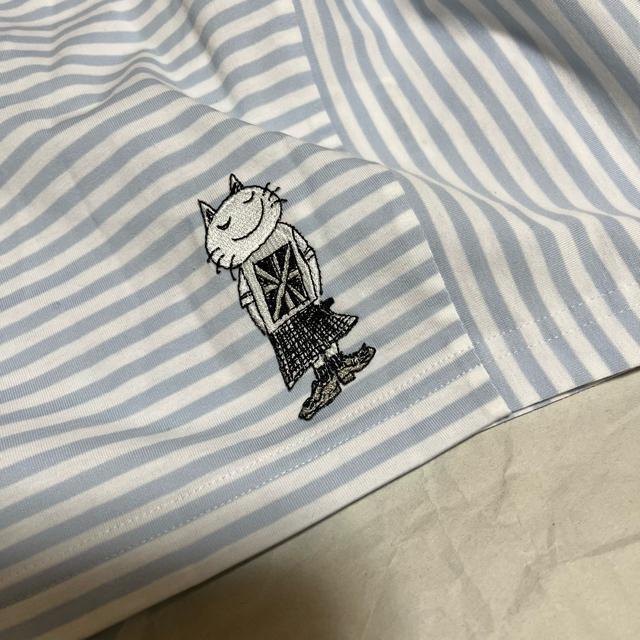 【β / ベータ】 オーバーサイズ / ボーダー ノースリーブ カットソー 9 刺繍 キャラクター < 女性ファッション 【β / ベータ】 オーバーサイズ / ボーダー ノースリーブ カットソー 9 刺繍 キャラクター < 女性ファッションの