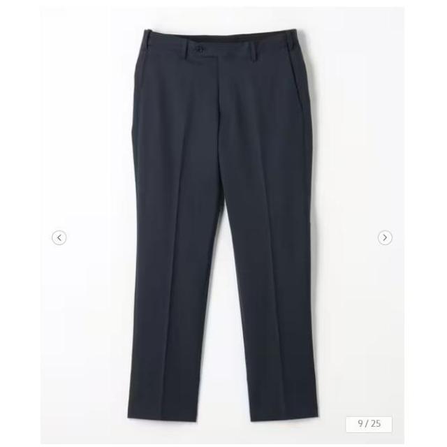 green label relaxing チェック スリム スラックス ウール パンツ ネイビー テーパード < ブランド green label relaxing チェック スリム スラックス ウール パンツ ネイビー テーパード < ブランドの