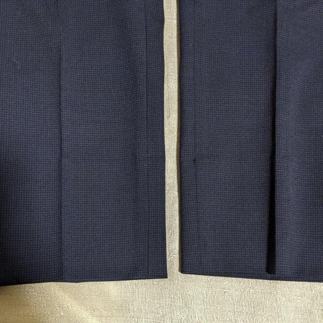 green label relaxing チェック スリム スラックス ウール パンツ ネイビー テーパード < ブランド green label relaxing チェック スリム スラックス ウール パンツ ネイビー テーパード < ブランドの