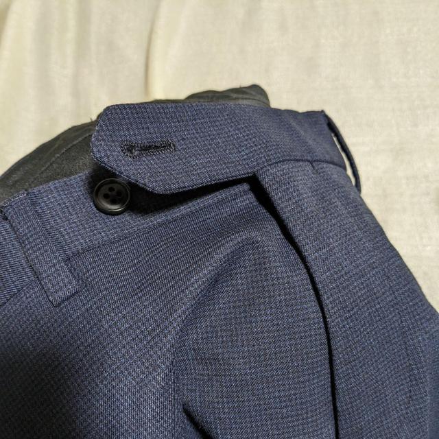 green label relaxing チェック スリム スラックス ウール パンツ ネイビー テーパード < ブランド green label relaxing チェック スリム スラックス ウール パンツ ネイビー テーパード < ブランドの