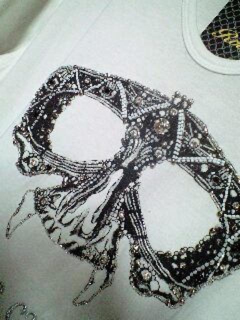 新品ROENロエン スカルマスク装飾カットソー 44 < ブランド  新品ROENロエン スカルマスク装飾カットソー 44 < ブランドの