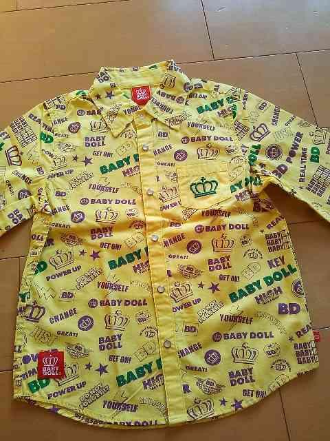 新品BD総柄シャツ130黄ベビードールBABYDOOLベビド < ブランド 新品BD総柄シャツ130黄ベビードールBABYDOOLベビド < ブランドの