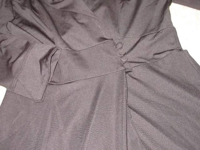 Vネック*シンプル*フレアワンピース(ブラック)フォーマル < 女性ファッション  Vネック*シンプル*フレアワンピース(ブラック)フォーマル < 女性ファッションの