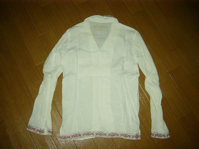 バックボーンBACKBONEチロリアンシャツM白ステッチ刺繍定価4万 < ブランド  バックボーンBACKBONEチロリアンシャツM白ステッチ刺繍定価4万 < ブランドの