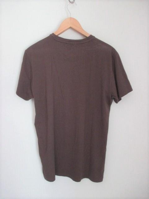 ☆ARMANI JEANS アルマーニ ジーンズ プリント Tシャツ/メンズ/M/ブラウン < ブランド ☆ARMANI JEANS アルマーニ ジーンズ プリント Tシャツ/メンズ/M/ブラウン < ブランドの