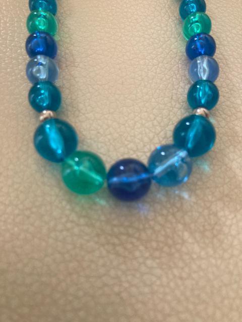 1583.グリーン系ビーズネックレス < 女性アクセサリー/時計  1583.グリーン系ビーズネックレス < 女性アクセサリー/時計の