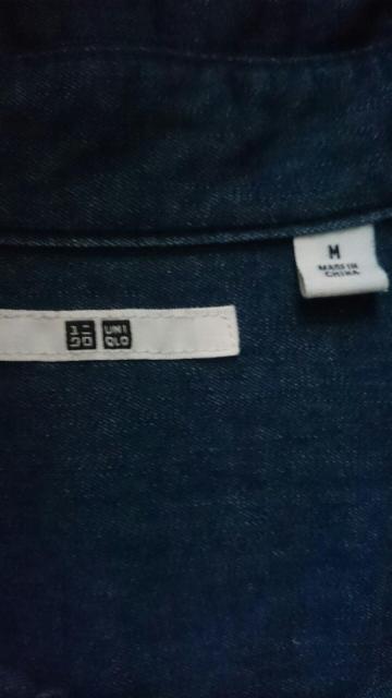 UNIQLO ユニクロ☆デニムシャツワンピース★インディゴ☆綿100%★ < ブランド  UNIQLO ユニクロ☆デニムシャツワンピース★インディゴ☆綿100%★ < ブランドの