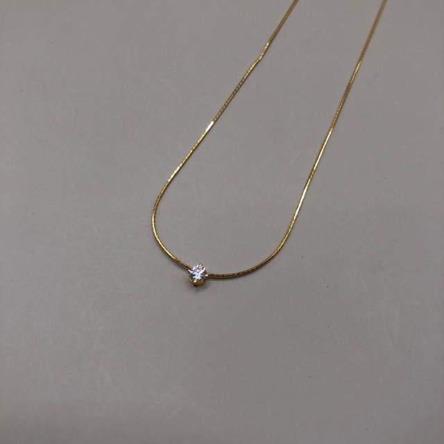 即決 S925 シルバー ゴールドカラー ネックレス < 女性アクセサリー/時計  即決 S925 シルバー ゴールドカラー ネックレス < 女性アクセサリー/時計の