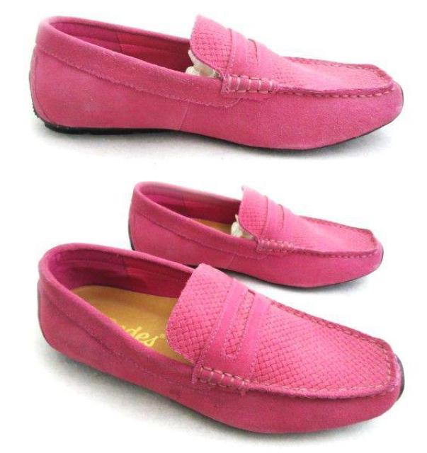 1円~C209新品Dedes本革コインローファー/ドライビングスリッポン27aPINK♂ < 男性ファッション 1円~C209新品Dedes本革コインローファー/ドライビングスリッポン27aPINK♂ < 男性ファッションの