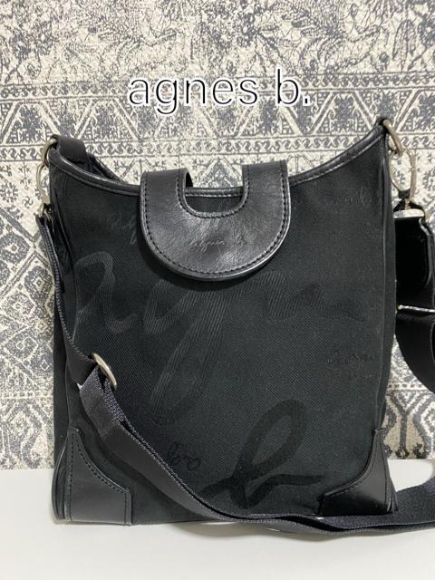 【美品】agnes b. アニエスベー ショルダーバッグ 斜め掛け ブラック < ブランド  【美品】agnes b. アニエスベー ショルダーバッグ 斜め掛け ブラック  < ブランドの