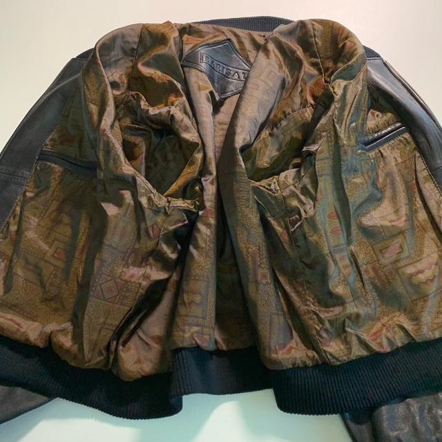 BARISAL 羊革 XLサイズ シングルライダース A-2 フライトジャケット 革ジャン レザー レザージャケット 本革 < 男性ファッション BARISAL 羊革 XLサイズ シングルライダース A-2 フライトジャケット 革ジャン レザー レザージャケット 本革 < 男性ファッションの