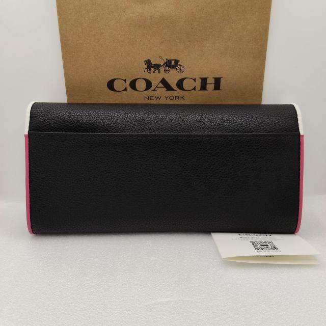 新品COACH スリムエンベロープウォレット コーチ長財布 ブラックマルチ < ブランド 新品COACH スリムエンベロープウォレット コーチ長財布 ブラックマルチ < ブランドの