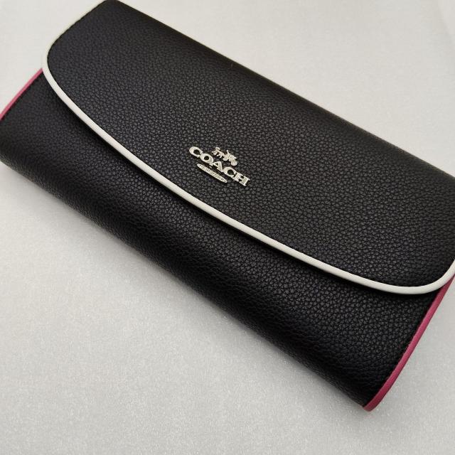 新品COACH スリムエンベロープウォレット コーチ長財布 ブラックマルチ < ブランド 新品COACH スリムエンベロープウォレット コーチ長財布 ブラックマルチ < ブランドの