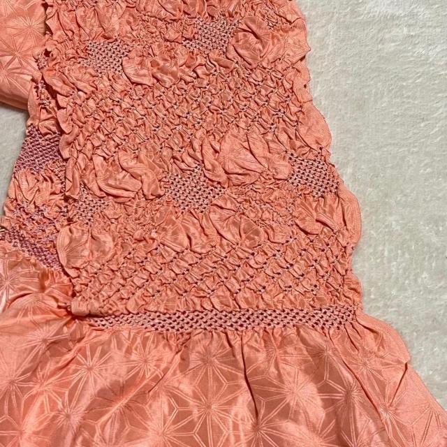 正絹 絞り 帯揚げ 帯締め セット コーラルピンク ぼかし 刺繍 振袖向き < 女性ファッション 正絹 絞り 帯揚げ 帯締め セット コーラルピンク ぼかし 刺繍 振袖向き < 女性ファッションの