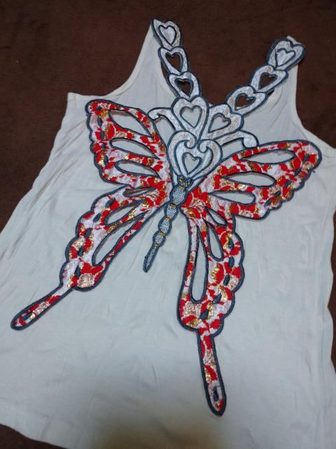 豪華背中蝶々刺繍タンクトップ1部のみ訳あり格安 < 女性ファッション  豪華背中蝶々刺繍タンクトップ1部のみ訳あり格安 < 女性ファッションの